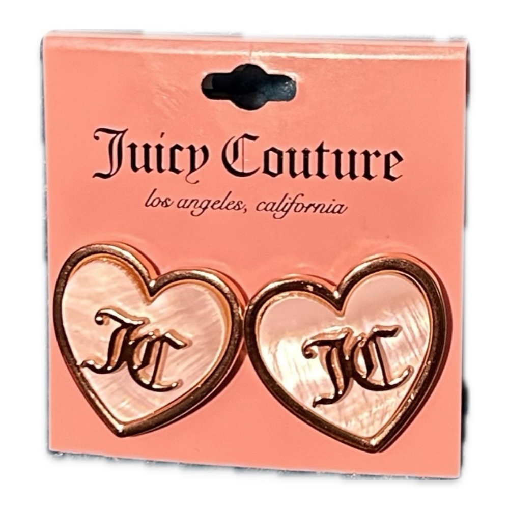 Juicy Couture heart shaped earrings